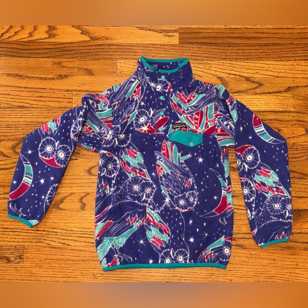 Patagonia Synchilla Blue and Pink Fleece